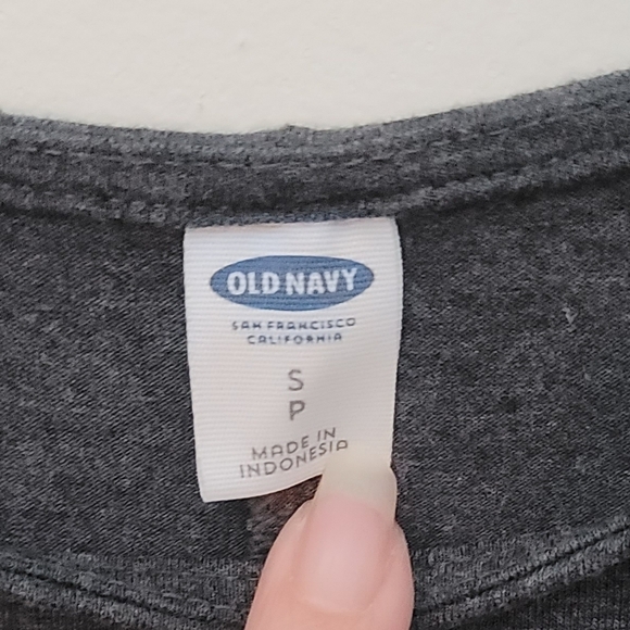 Old Navy Women Dark Gray Casual Dress Fit & Flare A-Line Long Sleeve - Picture 3 of 4